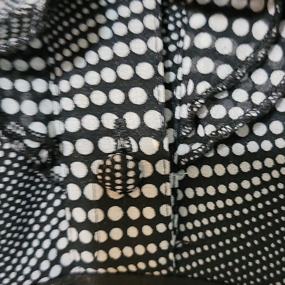 Black dress with patterned top and empire waist - Picture 4 of 4